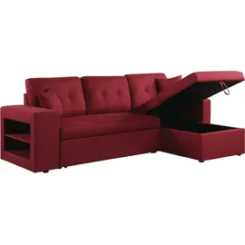 Habitat et Jardin Ecksofa axel Rot/Gelb