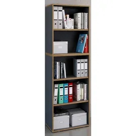 VCM Salia Aktenregal 60 x 33 x 183 cm anthrazit