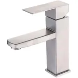 304 Edelstahl-Badarmatur für Warm- und Kaltwasser, Waschtischarmatur, Unterbauarmatur