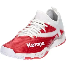 Kempa Hallen-Sport-Schuhe weiß rot