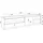 SKRAUT HOME Lowboard 207 cm Weiß/Eiche Holzwerkstoff