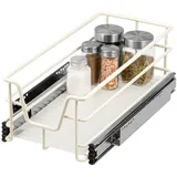 bremermann Teleskopschublade 30 cm Schrank mit Einlegeboden, Küchenschublade zum Nachrüsten, Vollauszug mit Teleskop-Schienen, ideal für Küche, Bad & gr onesize