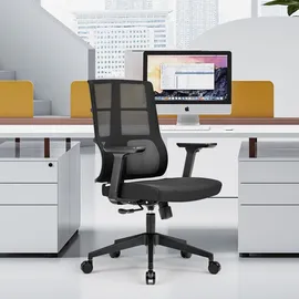 HJH Office Spinio Netzstoff Schwarz