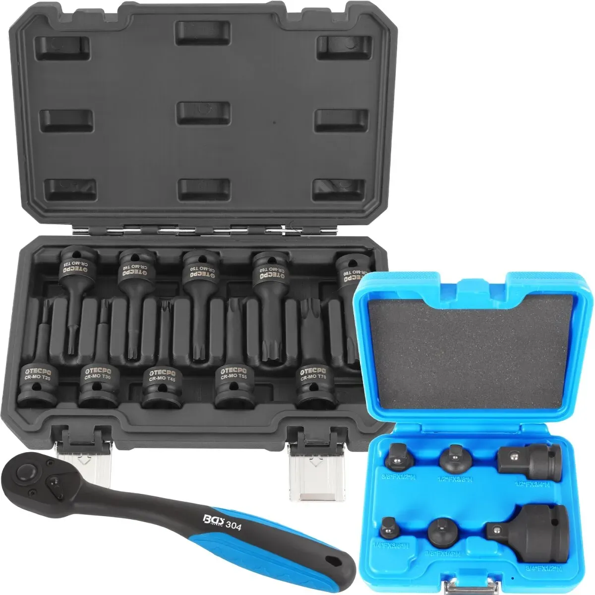 Kraft-Bit-Einsatz + Kraft Adapter + Umschaltknarre