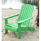 Dandibo - Strandstuhl Holz Grün Gartenstuhl klappbar Adirondack Deckchair