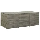 Grau Gartenbox Poly Rattan 180x90x70 cm - Grau