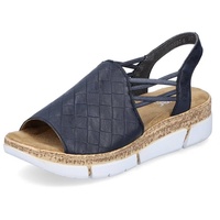Rieker Komfort Sandalen in blau, Gr.: 39
