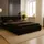 marpur Nero 160 x 200 cm Schwarz