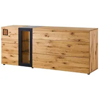 Massivmoebel24 Sideboard Wildeiche 180x44x80 natur lackiert / geölt KITZBÜHEL