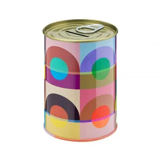 REMEMBER Spardose "Bella" aus buntem Weißblech - H 10,5cm