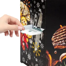 Corasol Premium BBQ & Grillgewürze Adventskalender mit 24 Gewürz-Mischungen und Rezept-Booklet, die Gewürz Gourmet Geschenkidee (284 g)