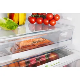 Amica KGCN 388 140 E Kühl-Gefrierkombination (250 l, 1810 mm hoch, Edelstahloptik)