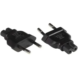 Good Connections GC PA-0370S - Netzadapter, Eurostecker,Typ C C7, schwarz