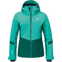 Schöffel Damen Ski Jacket Kanzelwand L, komfortable Skijacke mit 4-Wege-Stretch, wasserdichte und atmungsaktive Outdoorjacke mit Skiticket-Tasche, spectra green, 42