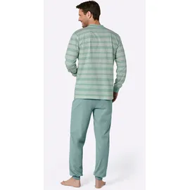 wäschepur Schlafanzug Langarm Blau 48/50