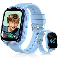 Smartwatch Kinder mit GPS und Telefon, 4G GPS Handy Uhr Kinder Smartwatch mit Videoanruf Anruffunktion IP68 Wasserdicht SOS Spiel Voice Chat Wecker Schulmodus, Geschenk für Jungen Mädchen Student