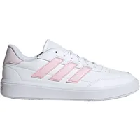 Adidas Courtblock Shoes, Cloud White/Clear Pink/Almost Pink, 39 1/3