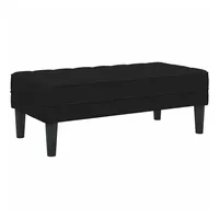 VidaXL Bank Schwarz 113x57x39 cm Samt