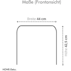 Wonido Hochwertiger Acryl-Glas Beistelltisch/Nachttisch, weiß glänzend, B44 x cm, H cm, Acryl-Glas-Stärke 8 mm