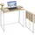 Vevor kleiner Klappschreibtisch Schreibtisch faltbar 80 x 48 cm (Tischplatte), platzsparender Computertisch mit Aufbewahrungshaken, Bürotisch mit 68 kg Tragkraft Eiche für kompakte Räume Homeoffice
