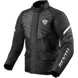 Revit Duke H2O Motorrad Textiljacke, schwarz, Größe M für Männer