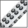Faber-Castell Bleistift Grip 2001 12 St. Grau/ Silber