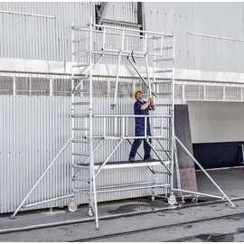 ZARGES Multitower S-PLUS 1T - Fahrgerüst Ausleger Arbeitshöhe 9.25 m 7.25 m + Plattform 0.60 m x 1.80 m