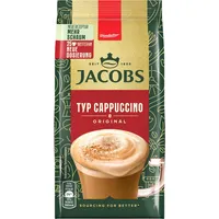 Jacobs Typ Cappuccino Original, Getränkepulver mit löslichem Bohnenkaffee, Instant Kaffee, für 25 Getränke, 290 g (Packung mit 5)
