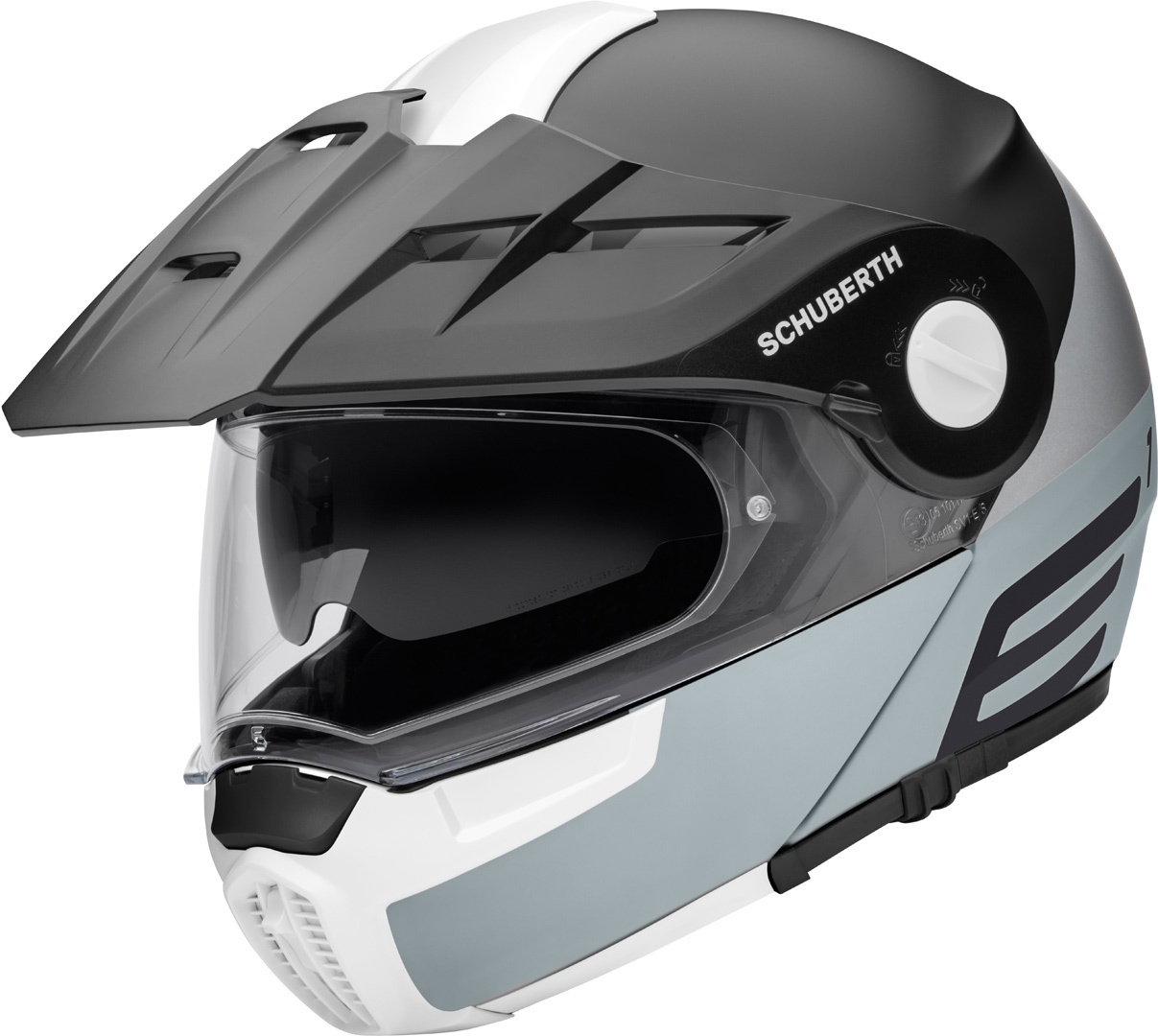 Schuberth E1 Cut Klapphelm, schwarz-grau, Größe XS für Männer