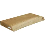 holz4homeâ® holz4home Schwebendes Wandregal aus Eiche 40cm mit Baumkante Natur