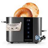 GOURMETmaxx Toaster 2 Scheiben Grau
