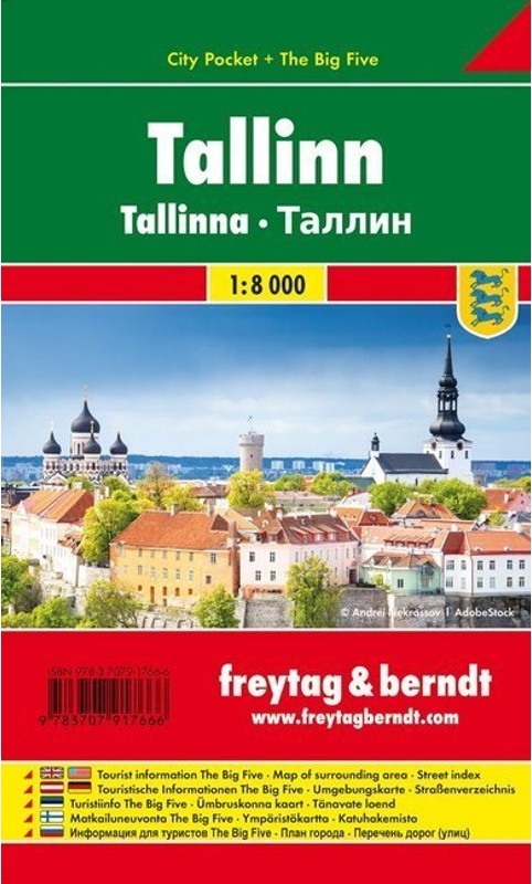 Freytag & Berndt Stadtplan Tallinn, Stadtplan 1:10.000, Karte (im Sinne von Landkarte)