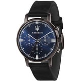 Maserati R8871630002 Herrenuhr Chronograph Eleganza schwarz/blau