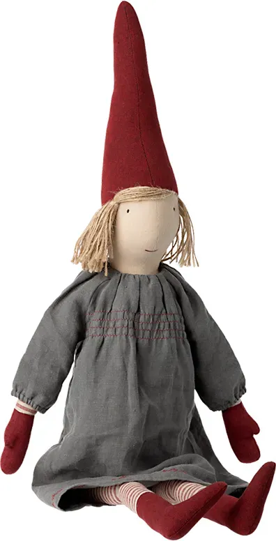 Maileg Pixy Puppe Mädchen 83 cm Größe 5 - Stoffpuppe, skandinavisches Design, dekorative Weihnachtsfigur