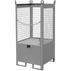 Fass Stapelpalette FSP 1 D lackiert RAL7005 Mausgrau Umwelt Lagertechnik