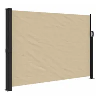 vidaXL Seitenmarkise Ausziehbar Beige 140x600 cm