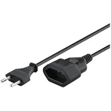 goobay Verlängerungskabel Eurostecker (Typ C, CEE 7/16) 3m Schwarz