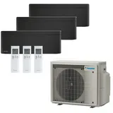 Daikin Klimagerät 3xFTXA25CB + 3MXM68A9 schwarz