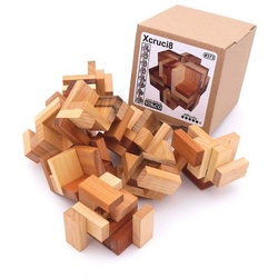 ROMBOL Denkspiele Spiel, 3D-Puzzle XCRUCI8 - ultimative Puzzle-Herausforderung, Holzspiel