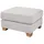 Soho Hocker Franka 75 x 42 x 62 cm Weiß