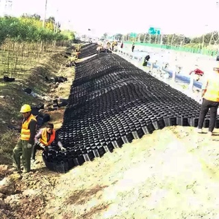 Kiesgitter Bodengitter Stabilisator Für Schmutz, Auffahrt Landschaftsbau Geogitter Durchlässige Pflastersteine, Boden/Kies/Sand/Gestein Auffüllung Hangsicherung Polyethylen Gitter ( Color : WxL , Size