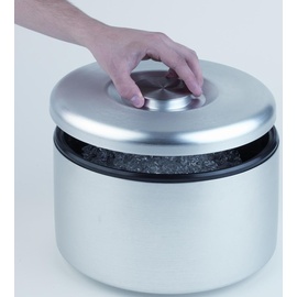 APS Eisbox -Maxi- aus Aluminium, eloxiert, Eisherstellung, Silber