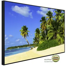 papermoon Infrarotheizung »EcoHeat - Exotischer Palm Beach«, Matt-Effekt - bunt