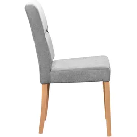 Home Affaire Eckbankgruppe HOME AFFAIRE "Laros Sitzgruppe, Eckbank, Stühle, Tisch", grau (grau, grau, natur), B:182cm H:87,5cm T:141cm, FSC-zertifizierter Holzwerkstoff, FSC-zertifiziertes Massivholz, Polyester, Sitzmöbel-Sets, Eckbankgruppe, perfekt für Küche,