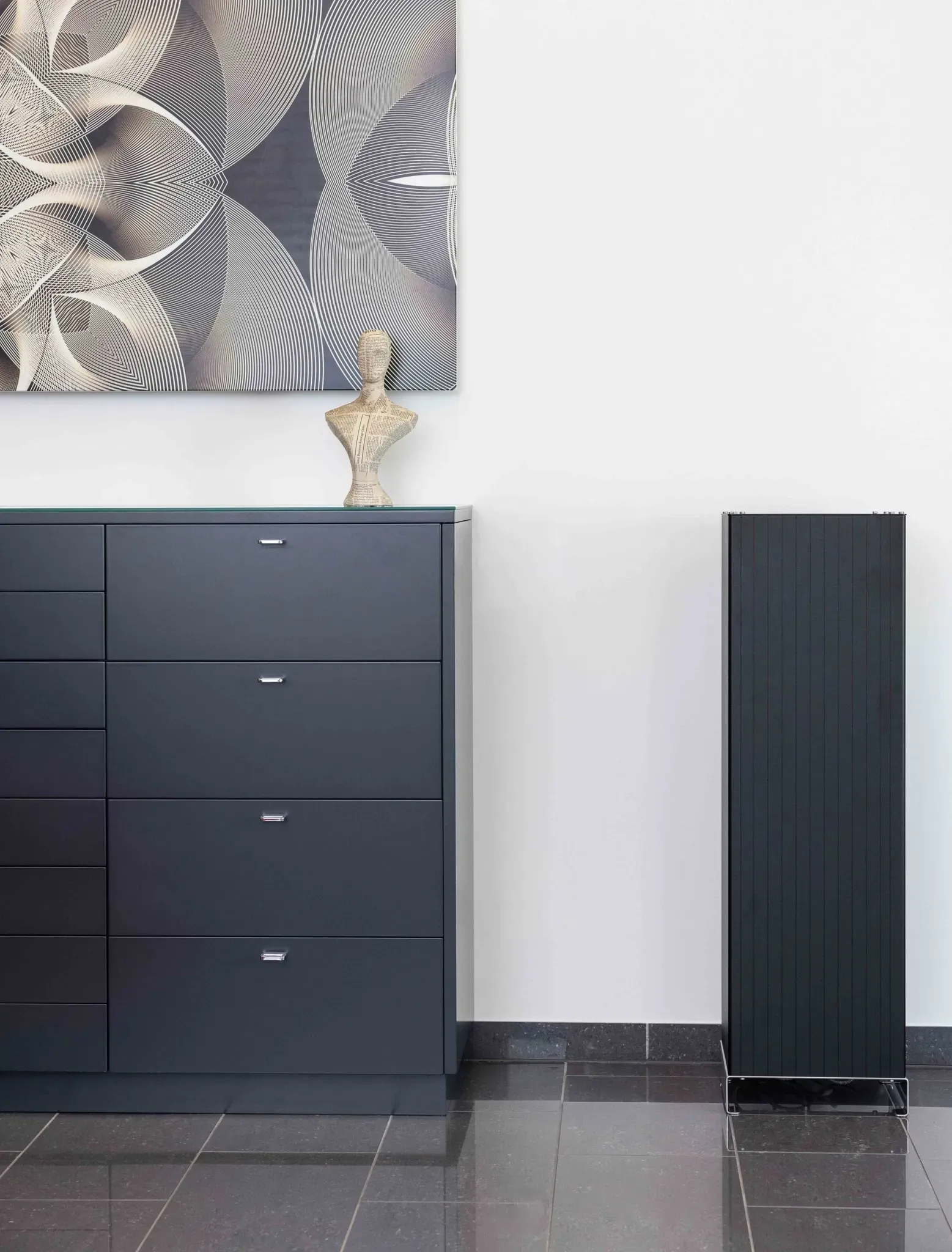 Redwell Tower 1600 Infrarotheizung, RAL 9002 grauweiß 1600 Watt, mit Rollen, EU-Stecker - grauweiß