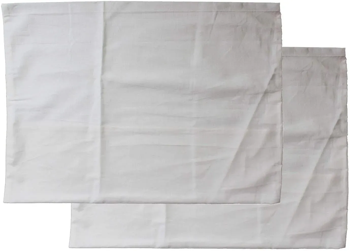 2er Pg. Kopfkissenbezug 60x80 cm kochfest, Hotelverschluß, weiß, Linon, 95 Grad Wäsche, Kissenhülle, 100% Baumwolle