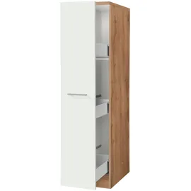 kochstation Apothekerschrank KS-Wien 30 x 60 x 165 cm Weiß