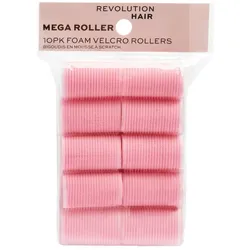 Revolution Hair Mega Pink Velcro Heatless Rollers 10pk Haarschmuck   