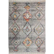 Mozato Novel Webteppich 4971, Grau, Textil, Abstraktes, rechteckig, 160x240 cm, Teppiche & Böden, Teppiche, Moderne Teppiche