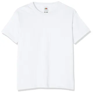 KINDER T-SHIRT FRUIT OF THE LOOM VALUE 128 140 152 164 152,Weiß 152,Wei? - 152